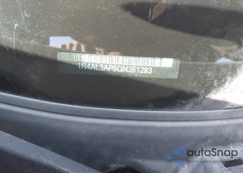 2016 Nissan Altima 2.5/2.5 S/2.5 Sl/2.5 Sr/2.5 Sv from USA, damaged, VIN 1N4AL3AP5GN361283